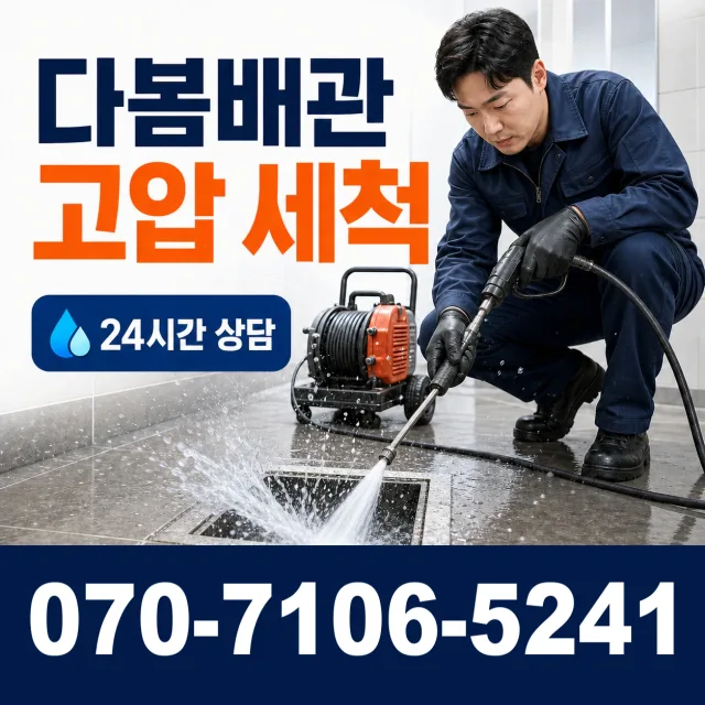 전남광주 신안군 암태면 박달로 하수구막힘뚫기 상담 이미지 4